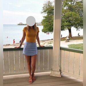 PacSun Sky Blue Mini Skirt